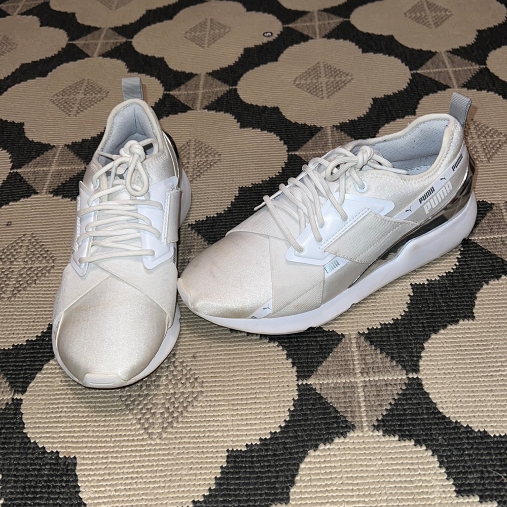 White Puma sneakers